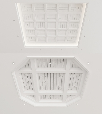 American ceiling 3d model