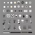 Various Downlights and Spotlights with Different Styles and Modern Designs on