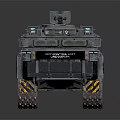 Armored Military Vehicle With Six Wheels And Roof Mounted Tactical Equipment