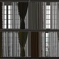Elegant Curtains In Green Beige Brown With Sheer Panels For Window Settings