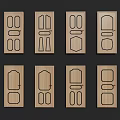 Wooden Swing Doors With Different Panel Designs And Classic Home Styles