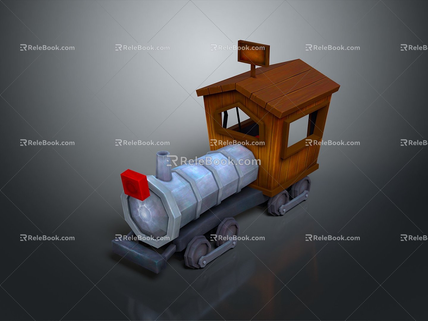 vintage train steam train train carriage locomotive head steam car carriage train modern vehicle 3d model