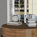 Modern Ornaments Combination Table Lamp Calendar Magazine Books 3d model