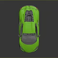 Striking Green Super Car With Modern Aerodynamic Design And Sleek Wheels