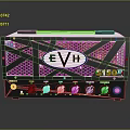 EVH 5150 III Guitar Amplifier Head With Black White Design And Control Knobs
