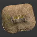 Traditional Thatched Hut Model With Straw Roof And Rustic Design Elements
