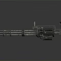 Vintage Metallic Weapon With Intricate Mechanical Barrel And Grip Structure