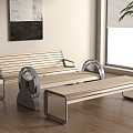 Public seats 3d model