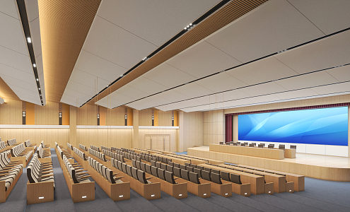 Modern Conference Hall Report Hall 3d model