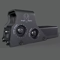 Compact Black EOTech Holographic Tactical Weapon Sight with Adjustment Knobs and Buttons 3d model