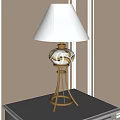 Light Luxury Table Lamp 3d model