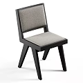 Modern Accent Chair With Gray Fabric Upholstery And Black Wooden Frame Design