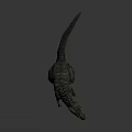 Realistic Tyrannosaurus Rex 3D Model Standing With Open Mouth On Gray Background