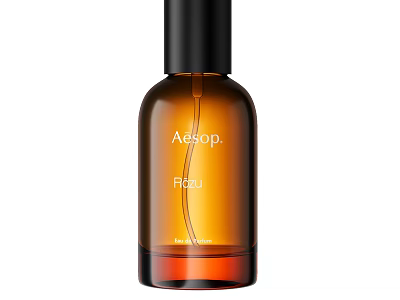 Aesop Firma Facial Serum In Amber Glass Bottle With Black Cap 3d model