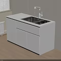 Modern Bathroom Vanity With White Countertop And Chrome Faucet Cabinet Design