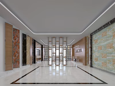 Modern Open Kitchen Specialty Store With Contemporary Design And Spacious Layout 3d model