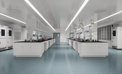 Laboratory Experimental Classroom Scientific Research Room 3d model