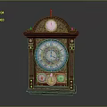 Vintage Wooden Mantel Clock With Ornate Carved Frame And Roman Numeral Dial