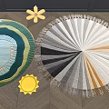 Modern Round Carpet 3d model
