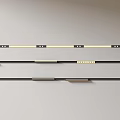 Modern Minimalist Downlight Spotlight Magnetic Suction Track Spotlight Extra-mounted Steering Spotlight Linear Lamp Internal Embedded Spotlight Grid Lamp 3d model