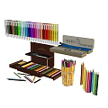 Faber Castell Colored Pencils With Vibrant Colors In Box And Holder For Art