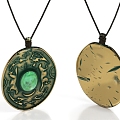 Jade Pei Jewelry Amulet Accessories Pendant 3d model