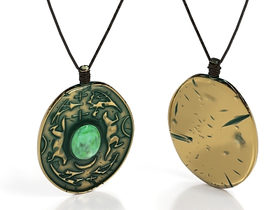 Jade Pei Jewelry Amulet Accessories Pendant 3d model