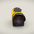 Kodak Yellow Digital Camera With Compact Design Display Screen And Lens 3d model