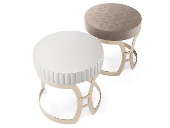 Modern sofa stool single chair 3d model