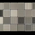 Various Perforated Grid Patterns And Textured Metal Sheet Design Samples