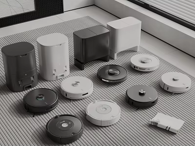 Smart Machines Include Various Robot Vacuum Cleaners 3d model