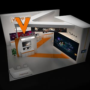 Modern Exhibition Booth 3d model