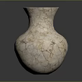 Elegant Cracked Texture Marble Like Decorative Vase With Classic Shape For Home Interior