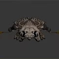 3D Fantasy Warrior Monster With Dual Blades Armored Exterior And Standing Pose