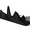 Garden Ornament Black Rockery Landscape Decoration Natural Style Design