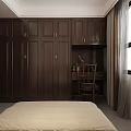 Cozy Kids Room Interior With Single Bed Pillows Lamp Plant And Green Leaf Painting