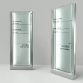 Commercial Standing Directional Signs With Text And Arrow For Public Facility Wayfinding