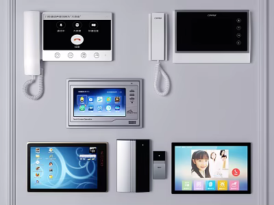 Modern video doorbell videophone 3d model