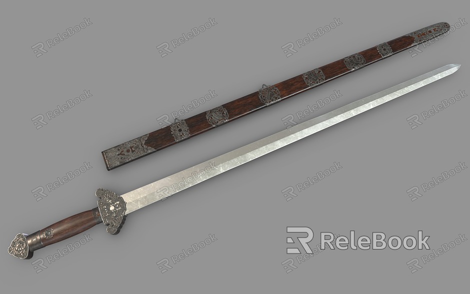 Chinese Longquan Sword Sword Long Sword model