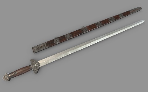 Chinese Longquan Sword Long Sword 3d model