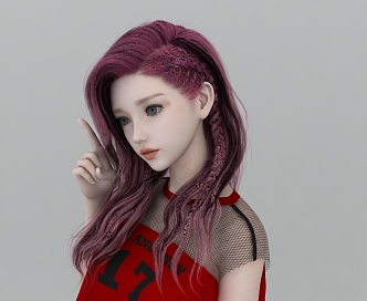 Girl Yan Value 3d model