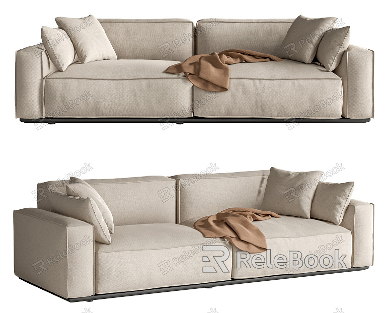 Modern double sofa model