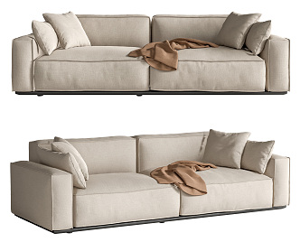 Modern double sofa 3d model