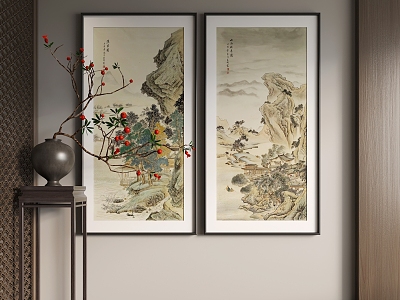 New Chinese Hanging Painting New Chinese Decorative Painting model