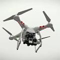 Smart Machine Drone With Four Rotors And Camera For Aerial Photography Tasks