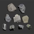 Natural Decorative Stones With Various Shapes And Textured Surfaces For Interior Design