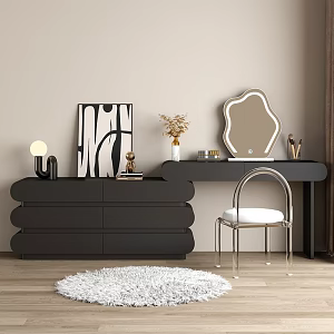 Modern Dressing Table Simple Dressing Table Dressing Table Combination 3d model