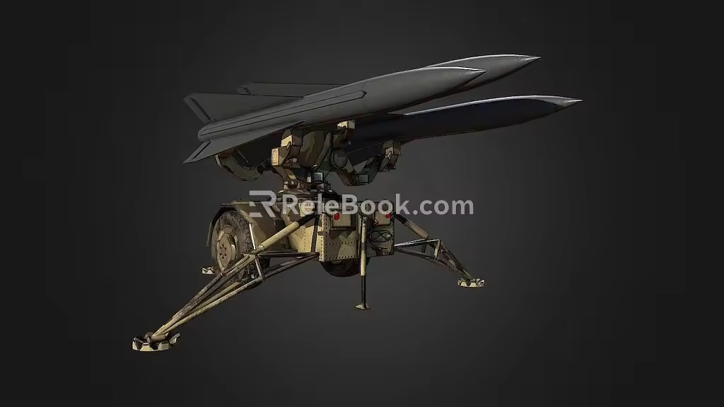 missile launcher 3d model