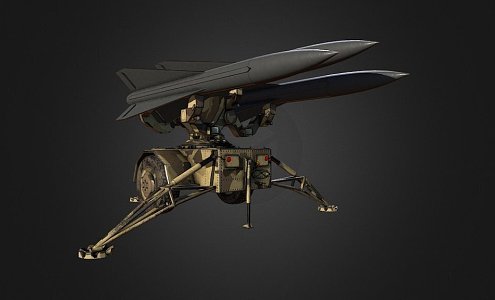 missile launcher 3d model