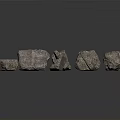 Natural Rough Stone Materials With Irregular Shapes For Construction And Design